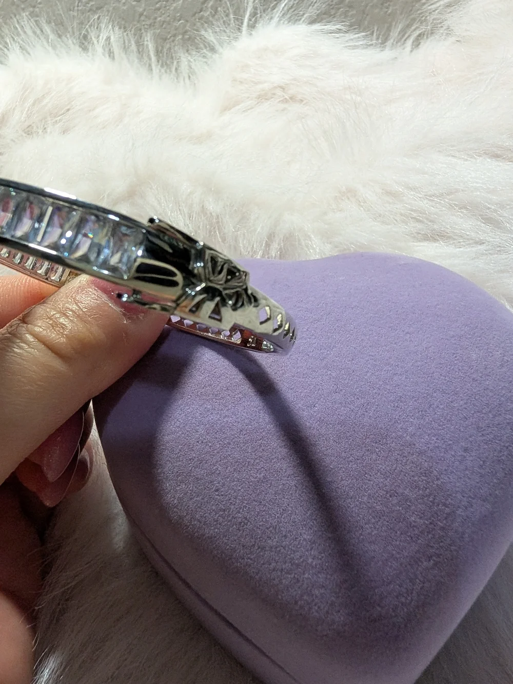Elegant Silver-Tone Crystal 